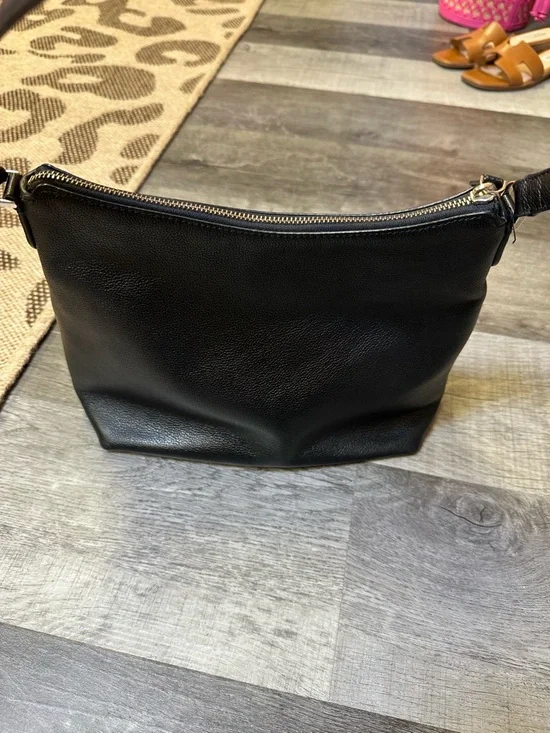 Kate Spade New York Black Pebbled Leather Shoulder Bag Zip Top Classic Purse - Picture 6 of 7